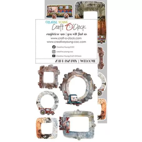 Craft O'Clock Kivágóív Robots Adventures / Extras to cut mirror printMixed Media (1 csomag)