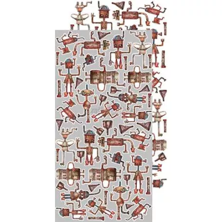 Kivágóív , Robots Adventures Extras to cut mirror print/ Craft O'Clock Mixed Media (1 csomag)