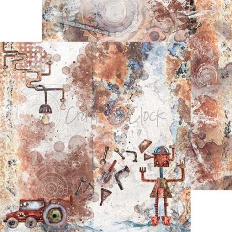 Papírkészlet 8" (20 cm), Robots Adventures / Craft O'Clock Paper Collection Set (1 csomag)