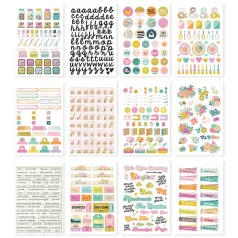   Matrica , Sticker Book / Simple Stories Let's Get Crafty (12 ív)