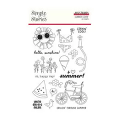   Szilikonbélyegző , Clear Stamps / Simple Stories Summer Lovin' (1 csomag)