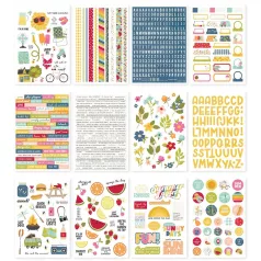   Matrica , Sticker Book / Simple Stories Summer Lovin' (12 ív)