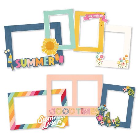 Chipboard , Chipboard Frames / Simple Stories Summer Lovin' (1 csomag)