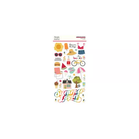 Chipboard 6"X12", Chipboard / Simple Stories Summer Lovin' (1 ív)