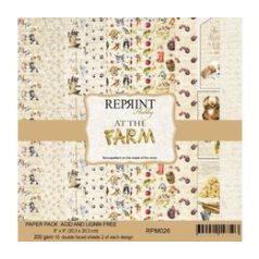   Papírkészlet 8" (20 cm), At the Farm / Reprint Paper Pack (10 ív)