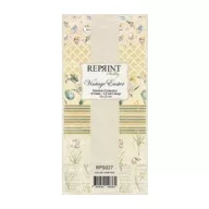   Papírkészlet 10x21 cm, Vintage Easter / Reprint Slimline Paper Pack (18 ív)