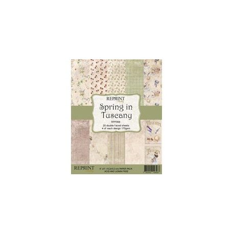 Papírkészlet 6" (15 cm), Spring in Tuscany / Reprint Paper Pack (20 ív)
