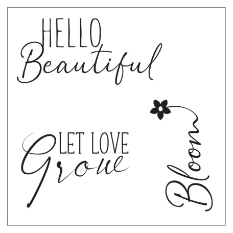 SIZZIX vágósablon bélyegzővel - Blooming Heart - Sizzix Framelits Die Set (1 csomag)