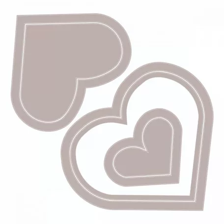 SIZZIX vágósablon, Heart Frames / Sizzix Framelits Die Set (1 csomag)