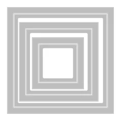   SIZZIX vágósablon, Square Frames / Sizzix Framelits Die Set (1 csomag)