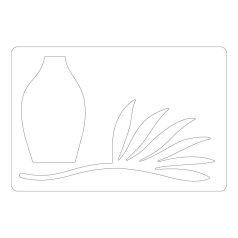 SIZZIX vágósablon - Vase & Foliage Bigz Die L (1 db)