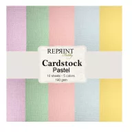   Papírkészlet, Alapkarton 12" (30 cm), Pastel / Reprint Cardstock (10 ív)