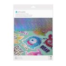 Matrica lapok - holografikus pöttyös A4, Sticker Sheets - Holographic Dot Pattern / Silhouette materials (8 ív)