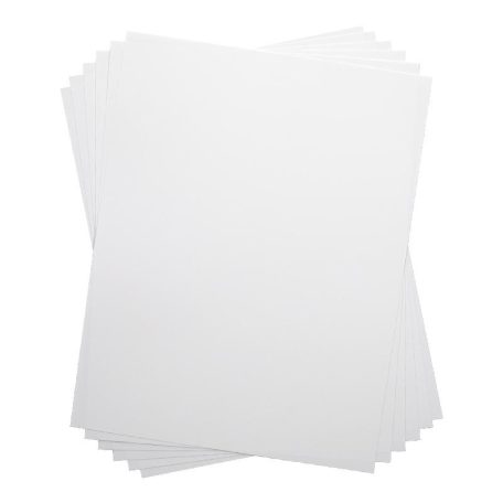 Zsugorfólia - fehér A4, Shrink Plastic Sheets / Silhouette materials (6 ív)
