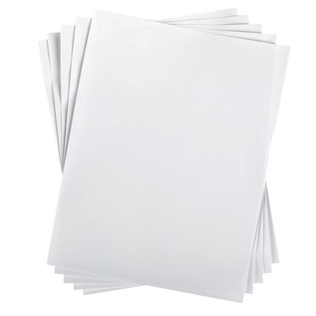 Ablakmatrica - fehér A4, Window Cling Material / Silhouette materials (5 ív)