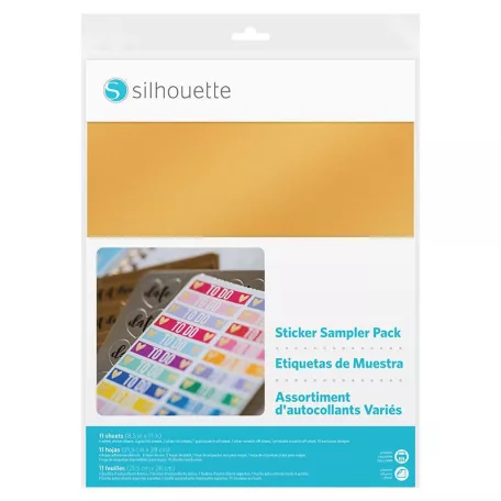 Matricakészítő készlet A4, Stickers Sampler Pack / Silhouette materials (11 ív)