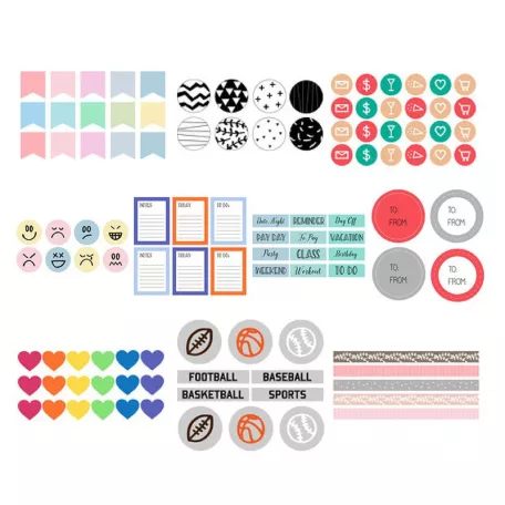 Matricakészítő készlet A4, Stickers Sampler Pack / Silhouette materials (11 ív)