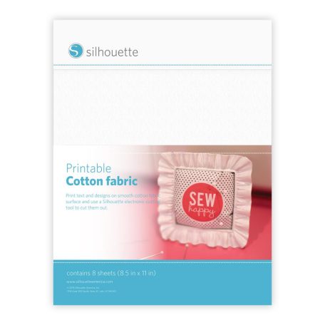 Nyomtatható szövetlapok A4, Printable Cotton Fabric / Silhouette materials (8 ív)