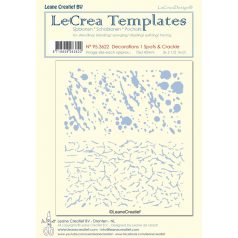 Stencil , Spots & Crackle / LeCrea Templates (1 db)