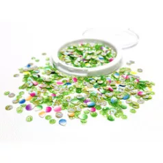   Flitter díszítőelem , Petals / Picket Fence Studios Sequin Mix (1 csomag)