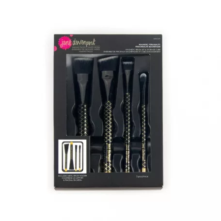 Ecset készlet, mágneses tárolóval , Jane Davenport / Spellbinders Magnetic Personality Brush Set (1 csomag)