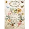 Rizspapír A4, Garden of Promises - óra / Stamperia Rice Paper (1 ív)