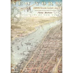   Rizspapír A4, Sir Vagabond Aviator New York  / Stamperia Rice Paper (1 ív)