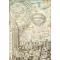 Rizspapír A4, Sir Vagabond Aviator New York várostérkép / Stamperia Rice Paper (1 ív)