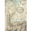 Rizspapír A4, Sir Vagabond Aviator New York várostérkép / Stamperia Rice Paper (1 ív)