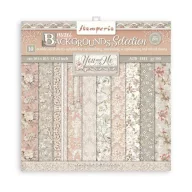   Stamperia Scrapbook papírkészlet 12" (30 cm) - Maxi Background selection - You and me - Paper Pack (10 ív)