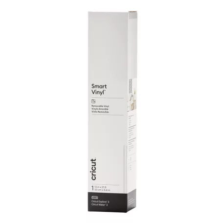 Cricut visszaszedhető öntapadó fólia 33cm x 6,4m Fehér / White Smart Vinyl Removable (1 db)