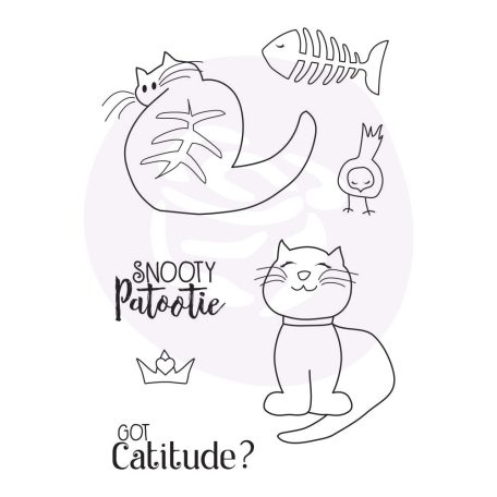 Gumibélyegző , Snooty Cats / Prima Marketing Cling  Stamp (1 csomag)