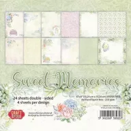   Papírkészlet 6" (15 cm), Sweet Memories / Craft&You Paper Set (24 lap)
