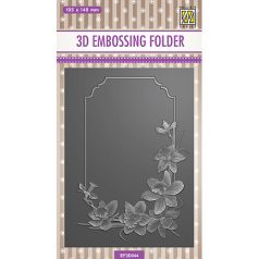   Domborító mappa , Flowers daffodil / NC 3D Embossing Folders (1 db)