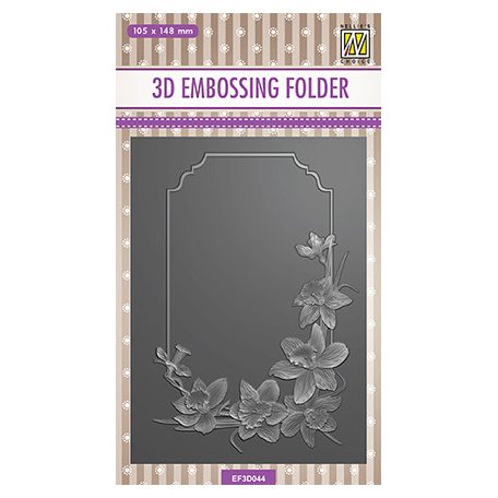 Domborító mappa , Flowers daffodil / NC 3D Embossing Folders (1 db)