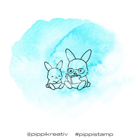 Gumibélyegző , Together Bunny / PIPPI Rubber Stamp (1 db)
