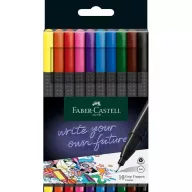   Faber-Castell Finepen Grip tűfilc készlet 0,4 mm - Fineliner Grip (10 db)