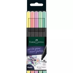   Faber-Castell Finepen Grip tűfilc , 0,4 mm Pastel/ Faber Castell Fineliner Grip (4 db)