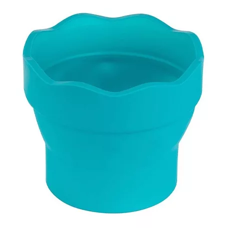 Faber-Castell Clic & Go ecsettál - összecsukható ,  Turquoise/ Faber Castell Watercup (1 db)