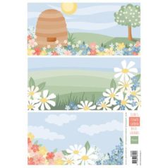   Kivágóív A4, Eline's Flower garden backgrounds / Marianne Design Decoupage paper (1 db)