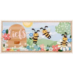   Marianne Design Vágósablon - Eline's Bees - Collectables Dies (1 csomag)