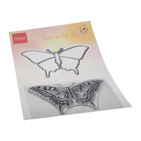 Vágósablon bélyegzővel , Tiny's Butterfly XL / Marianne Design Stamps & dies (1 db)