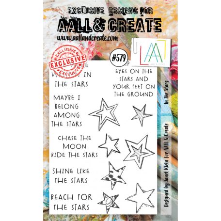 Szilikonbélyegző , In the Stars / AALL Stamp (1 db)