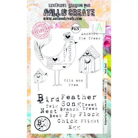 Szilikonbélyegző , Tweet Tweet / AALL Stamp (1 db)