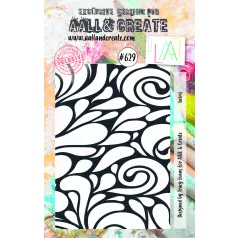 Szilikonbélyegző , Swirls  / AALL Stamp (1 db)