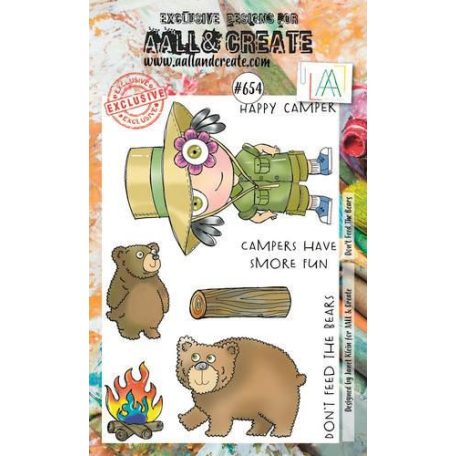 Szilikonbélyegző , Don't Feed the Bears / AALL Stamp (1 db)