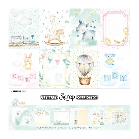 Papírkészlet , Baby Ultimate Scrap Collection nr.09 / SL Scrap set (12 lap)
