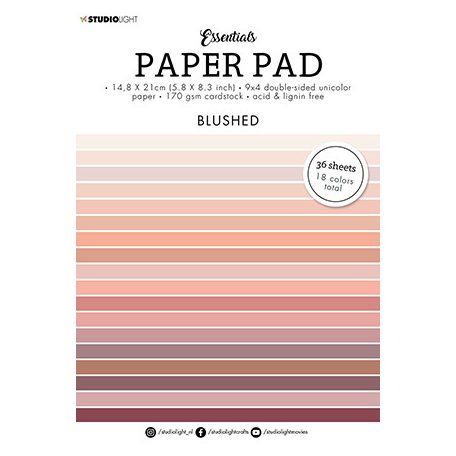 Papírkészlet , Blushed Essentials nr.52 / SL Paper Pad Blocks (36 lap)