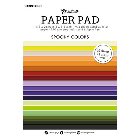 Papírkészlet , Spooky colors Essentials nr.54 / SL Paper Pad Blocks (36 lap)