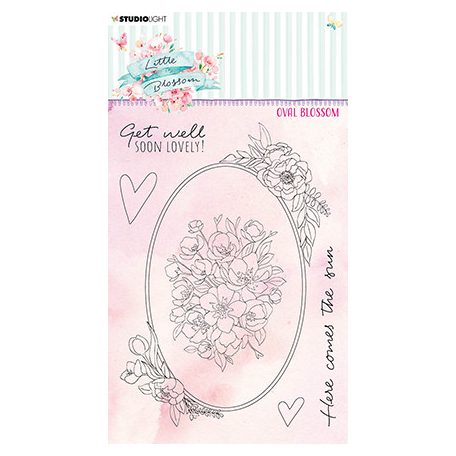 Szilikonbélyegző , Oval blossom Little Blossom nr.196 / SL Clear Stamp (1 csomag)